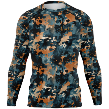 Chokefish™ Long Sleeve Rashguard Acid-Wash Men's Shirt-009